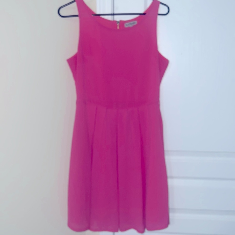 Pink a line flowy dress